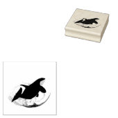 Orca Whale Rubberstempel (Gestempeld)