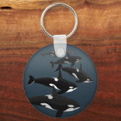 Orca Whale Sleutelhanger - Gepersonaliseerde walvi (Voorkant)