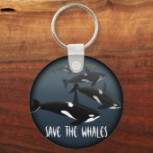 Orca Whale Sleutelhanger - Gepersonaliseerde walvi (Voorkant)