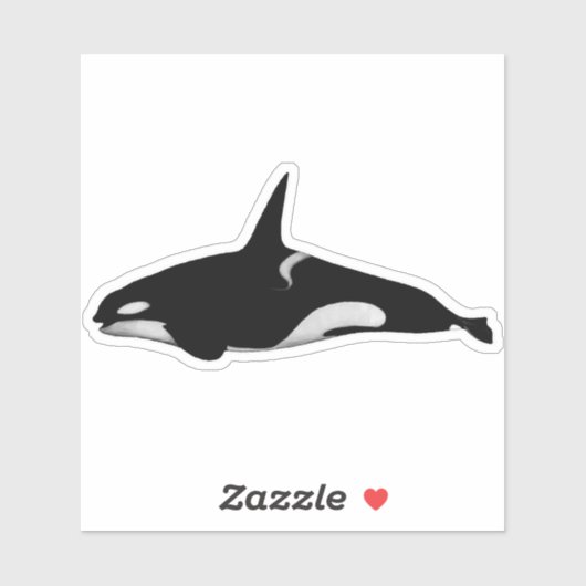 ORCA WHALE STICKER (Vel)