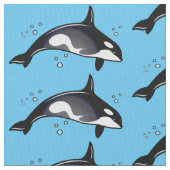Orca Whale Stof (Close Up)