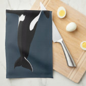 Orca Whale Towel Killer Whale Plat Serviettes & Dé (Quart Plié)