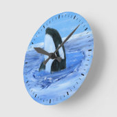 Orca whale Wall klok (Hoek)
