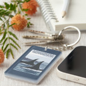 Orca Whales #1 - Anacortes, Washington Sleutelhanger (Voorkant Rechts)