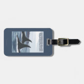 Orca Whales #1 - Bainbridge Island, Washington Bagagelabel (Voorkant horizontaal)