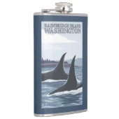 Orca Whales #1 - Bainbridge Island, Washington Heupfles (Rechts)