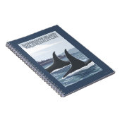 Orca Whales #1 - Bainbridge Island, Washington Notitieboek (Rechterzijde)