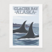Orca Whales #1 - Glacier Bay, Alaska Briefkaart (Voorkant)