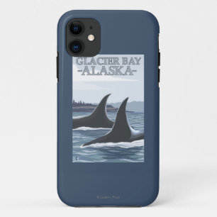 Orca Whales #1 - Glacier Bay, Alaska iPhone 11 Hoesje
