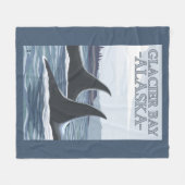 Orca Whales #1 - Glacier Bay, Alaska Fleece Deken (Voorkant (Horizontaal))