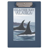 Orca Whales #1 - Glacier Bay, Alaska Klembord (Voorkant)