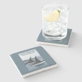 Orca Whales #1 - Glacier Bay, Alaska Stenen Onderzetter (Zijkant)