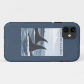 Orca Whales #1 - Golf van Alaska Case-Mate iPhone Case (Achterkant (horizontaal))
