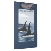 Orca Whales #1 - Golf van Alaska Klembord (Rechts)