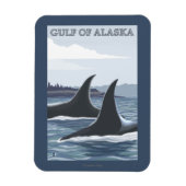 Orca Whales #1 - Gulf of Alaska Magneet (Verticaal)