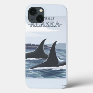 Orca Whales #1 - Juneau, Alaska iPhone 13 Hoesje
