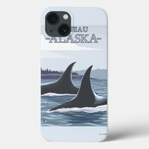 Orca Whales #1 - Juneau, Alaska iPhone 13 Hoesje
