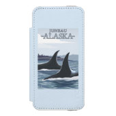 Orca Whales #1 - Juneau, Alaska Incipio iPhone Portemonnee Hoesje (Voorkant Agenda)