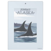 Orca Whales #1 - Juneau, Alaska Klembord (Achterkant)