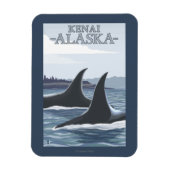 Orca Whales #1 - Kenia, Alaska Magneet (Verticaal)