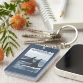 Orca Whales #1 - Lopez, Washington Sleutelhanger (Voorkant Rechts)