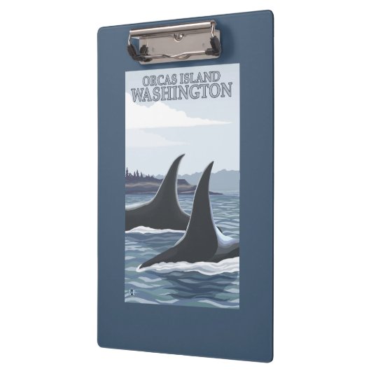 Orca Whales #1 - Orcas Island, Washington Klembord (Links)