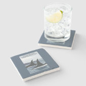 Orca Whales #1 - Orcas Island, Washington Stenen Onderzetter (Zijkant)