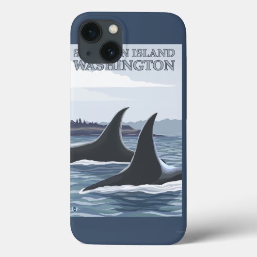 Orca Whales #1 - San Juan Island, Washington Case-Mate iPhone Case (Achterkant)