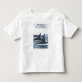 Orca Whales #1 - Seward, Alaska Kinder Shirts (Voorkant)
