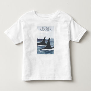 Orca Whales #1 - Sitka, Alaska Kinder Shirts