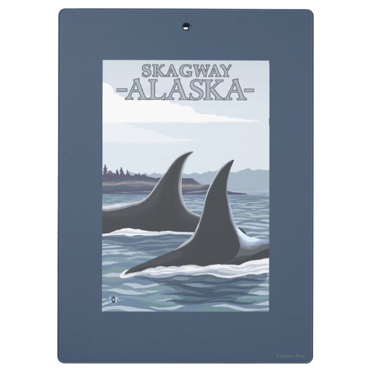 Orca Whales #1 - Skagway, Alaska Klembord (Achterkant)