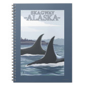Orca Whales #1 - Skagway, Alaska Notitieboek (Voorkant)