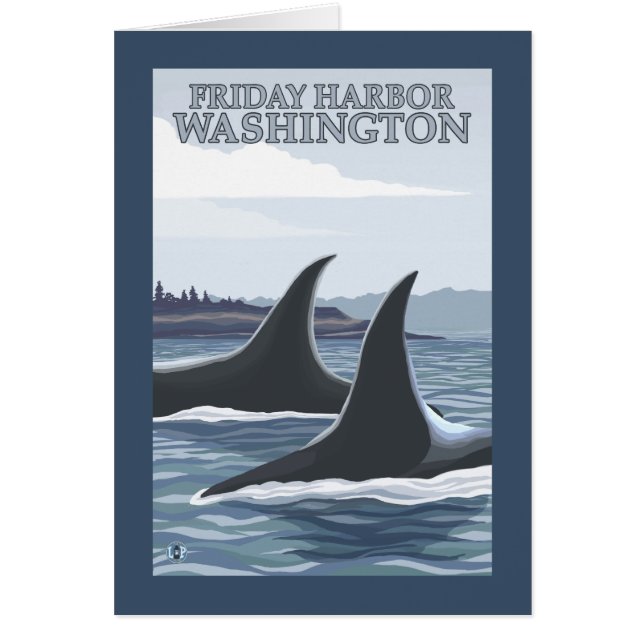 Orca Whales #1 - Vrijdag Harbour, Washington (Voorkant)