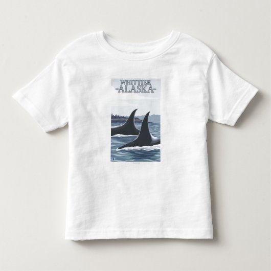 Orca Whales #1 - Whittier, Alaska Kinder Shirts (Voorkant)