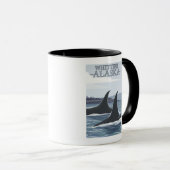 Orca Whales #1 - Whittier, Alaska Mok (Voorkant rechts)