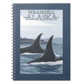 Orca Whales #1 - Wrangell, Alaska Notitieboek (Voorkant)