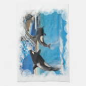 Orca Whales Kitchen Towel Theedoek (Verticaal)