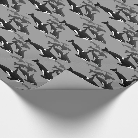 Orca Wrapping Paper Killer Whale-kerstpapier Cadeaupapier (Hoek)