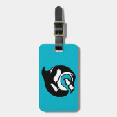 orcaanse walvis bagagelabel (Voorkant verticaal)
