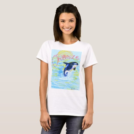 "Orcaniser !" - Organisation du T-shirt orca anarc (Devant entier)