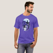 Orcas in een Bay T-shirt (Voorkant volledig)