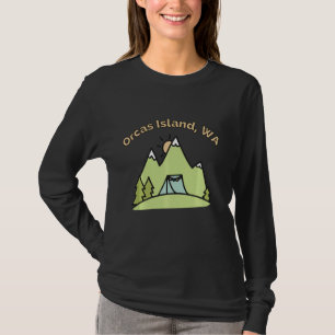 Orcas Island Wa Mountains Hiking Climping Camping T-shirt