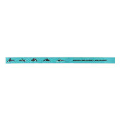 Orcas Killer Whales Blauwgroen Blauw Aangepast Lint (Voorkant)