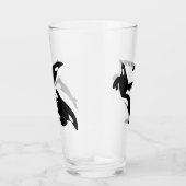 Orcas, Killer Whales Personalized Glas (Rechts)