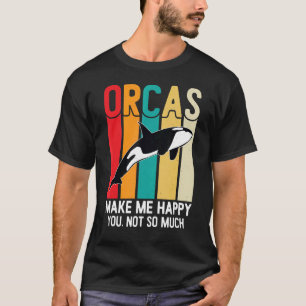 Orcas laat me blij  Orca Killer Whale Fami T-shirt