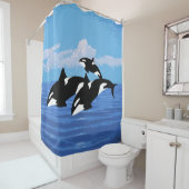 Orcas Shower Curtain Douchegordijn (In situ)
