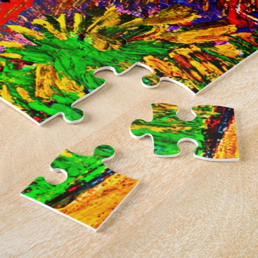 Orchard, grens door Cypresses Vincent Van Gogh Legpuzzel (Zijkant)