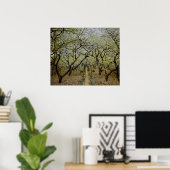 Orchard in Bloom door Claude Monet - Afdruk schild Poster (Thuiskantoor)