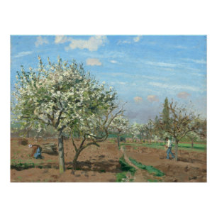 Orchard in Bloom, Louveciennes Camille Pissarro Perfect Poster