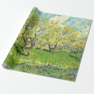 Orchard in Blossom door Van Gogh. florale olie Cadeaupapier